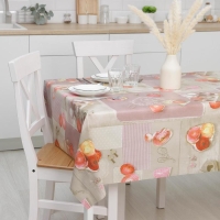 Клеёнка на стол на тканевой основе Доляна «Нежность», рулон 20 метров, ширина 137 см, общая толщина 0,22 мм, цвет бежевый Клеёнка на стол на тканевой основе Доляна «Нежность», рулон 20 метров, ширина 137 см, общая толщина 0,22 мм, цвет бежевый