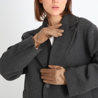 Перчатки женские, безразмерные, без утеплителя, цвет бежевый Перчатки женские, безразмерные, без утеплителя, цвет бежевый