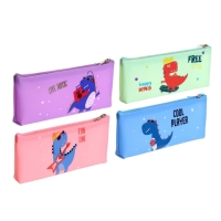 Пенал школьный на молнии "Динозаврик", МИКС Пенал школьный на молнии "Динозаврик", МИКС