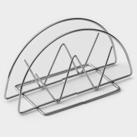 Салфетница Доляна &laquo;Корона&raquo;, 13&times;6&times;7.5 см, хром