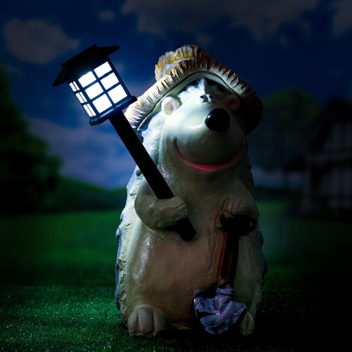 Садовый фонарь Садовый фонарь "Ежик с фонарем" 43см