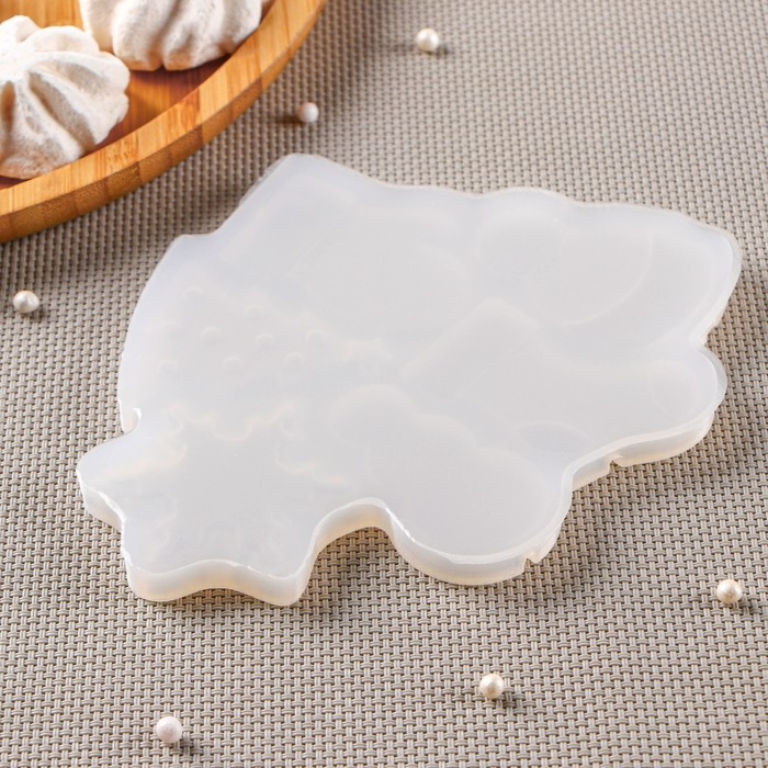 Силиконовый молд для леденцов и шоколада &laquo;Новогодние леденцы&raquo;, 15&times;13 см, цвет прозрачный