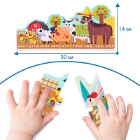 Мягкий пазл для малышей &laquo;Алфавит: Ферма&raquo;, 9 деталей, Крошка Я