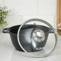 Кастрюля &laquo;Традиция&raquo;, 2 л, 28&times;22.5&times;10.5 см, антипригарное покрытие, цвет чёрный