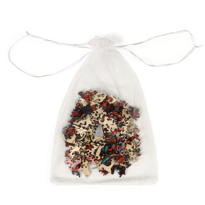 Пазлы деревянные фигурный &laquo;Кот мандала&raquo;, 144 элемента