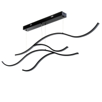 Светильник BayerLux "Волны" LED 72Вт 4000К черный 100х25х100 см