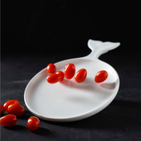 Блюдо фарфоровое сервировочное Magistro &laquo;Рыбка Бланш&raquo;, 28&times;20 см, цвет белый