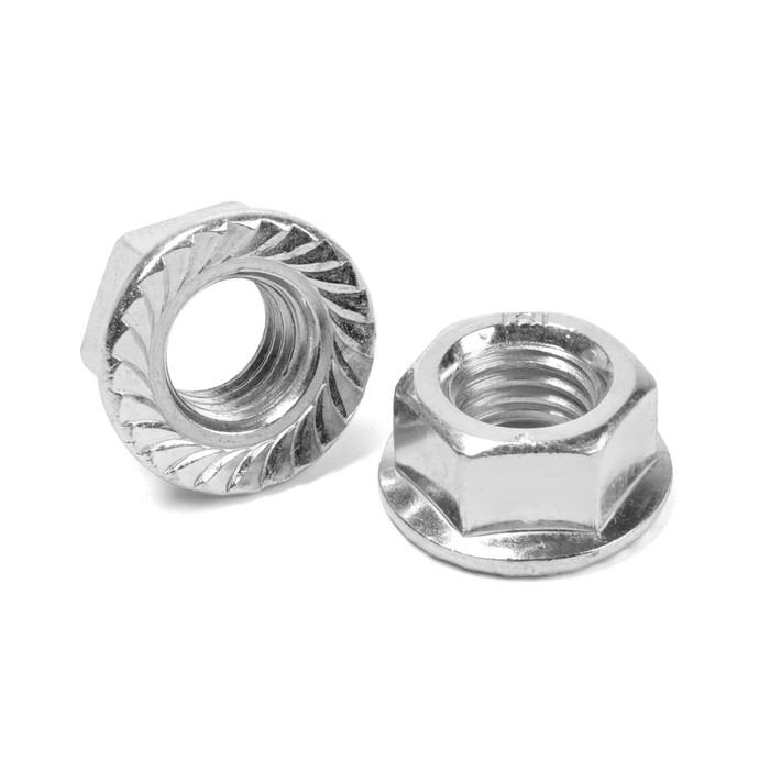 Гайка ТУНДРА, с фланцем, DIN 6923, класс прочности 8, оцинкованная, М14, 1 кг Гайка ТУНДРА, с фланцем, DIN 6923, класс прочности 8, оцинкованная, М14, 1 кг