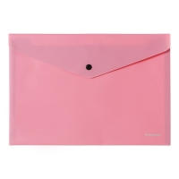 Папка-конверт на кнопке А4, 180 мкм, ErichKrause "Soft Manga", тиснение "софт-тач", непрозрачная, микс