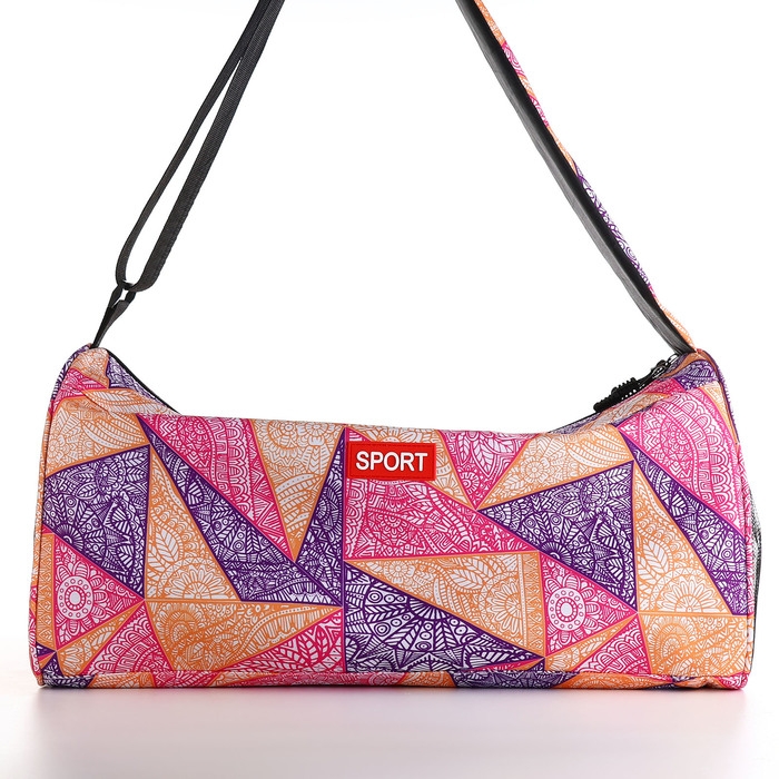 Сумка спортивная, TEXTURA, средний размер, цвет фиолетовый Сумка спортивная, TEXTURA, средний размер, цвет фиолетовый