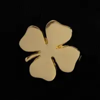 Шильдик «Счастливый клевер», золотистый Шильдик «Счастливый клевер», золотистый