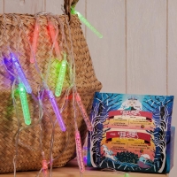 Гирлянда «Нить» 5 м с насадками «Сосульки с пузырьками», IP20, прозрачная нить, 20 LED, свечение мульти (RG/RB), мигание, 220 В Гирлянда «Нить» 5 м с насадками «Сосульки с пузырьками», IP20, прозрачная нить, 20 LED, свечение мульти (RG/RB), мигание, 220 В