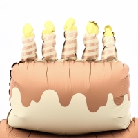 Шар фольгированный 60" «Большой сливочный торт», на подставке, матовый Шар фольгированный 60" «Большой сливочный торт», на подставке, матовый