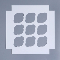 Коробка для капкейков, кондитерская упаковка с окном, 9 ячеек «Розы», 25 х 25 х 10 см Коробка для капкейков, кондитерская упаковка с окном, 9 ячеек «Розы», 25 х 25 х 10 см