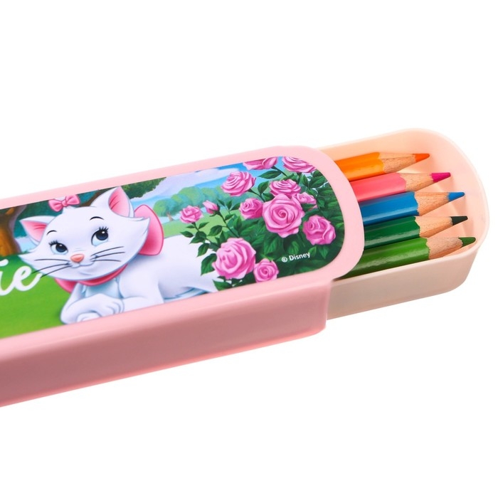 Пенал-футляр пластиковый, 43х200х23 мм, выдвижной, Коты аристократы Пенал-футляр пластиковый, 43х200х23 мм, выдвижной, Коты аристократы