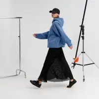 Анорак унисекс Oblako, голубой, размер ХS/S