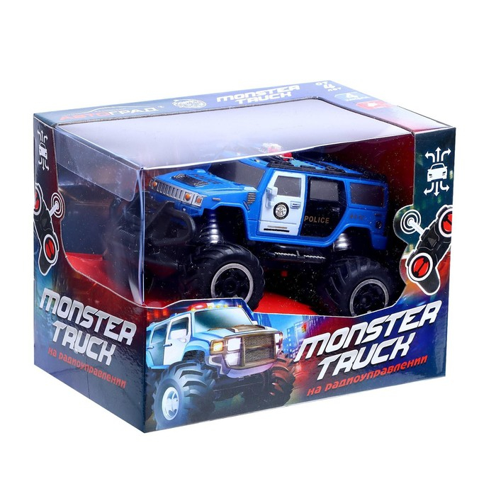 Джип «Полиция», радиоуправляемый, световые эффекты, работает от батареек, цвет синий Джип «Полиция», радиоуправляемый, световые эффекты, работает от батареек, цвет синий