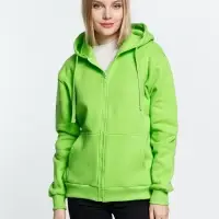 Толстовка на молнии с капюшоном Siverga Heavy 2.0, зеленое яблоко, размер 4XL