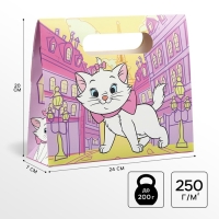 Пакет-коробка, Коты аристократы, 24х20х7 см Пакет-коробка, Коты аристократы, 24х20х7 см