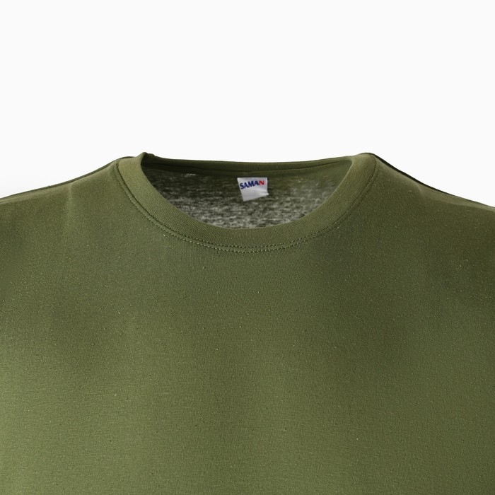 Футболка мужская однотонная, цвет хаки МИКС, размер 50 Футболка мужская однотонная, цвет хаки МИКС, размер 50