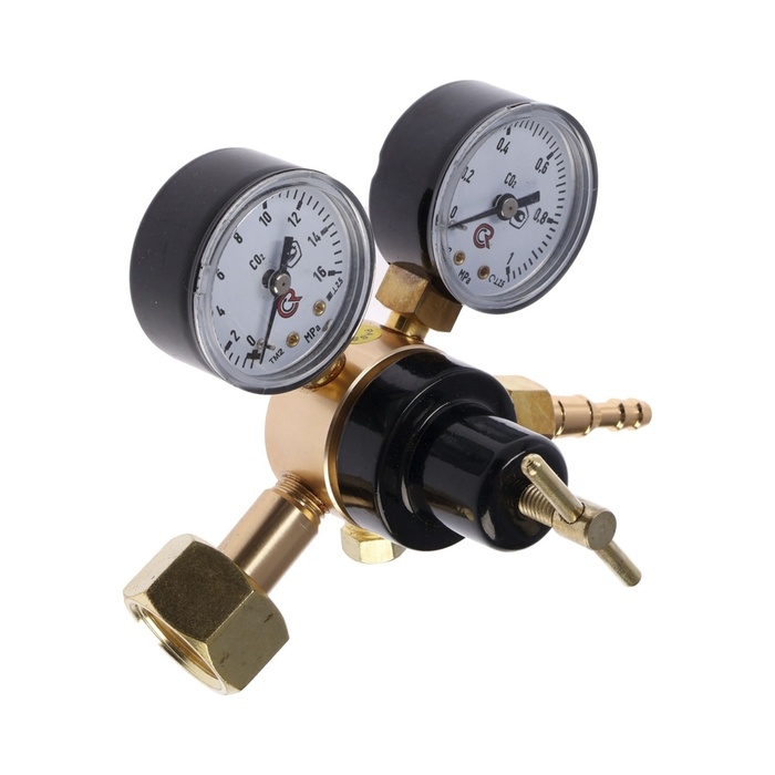 Редуктор углекислотный ТУНДРА, 6 м3/ч, рабочее/на входе 0.35/10 МПа, алюминий Редуктор углекислотный ТУНДРА, 6 м3/ч, рабочее/на входе 0.35/10 МПа, алюминий