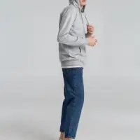 Толстовка на молнии с капюшоном Siverga 2.0, серый меланж, размер M