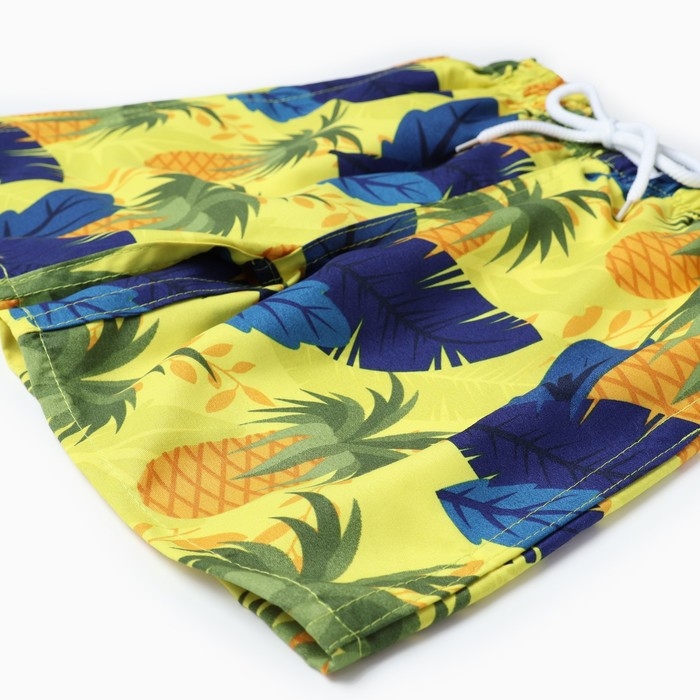 Купальные трусы детские MINAKU "Ананасы" рост 122-128 см