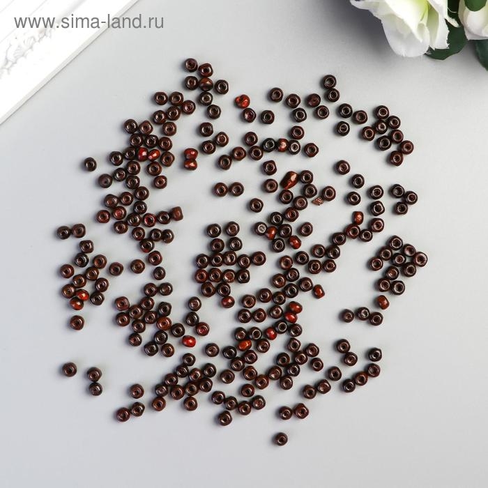Деревянные бусины Деревянные бусины "Коричневые" набор 250шт, 4х5мм (WDB0416)