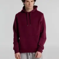 Толстовка с капюшоном унисекс King, бордовая, размер XS