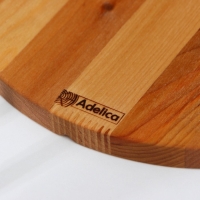 Набор разделочных досок на подставке Adelica &laquo;Итальяно&raquo;, d=30, d=25 см, пропитаны минеральным маслом, берёза