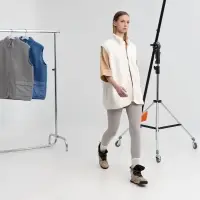 Жилет унисекс Oblako, молочно-белый, размер ХS/S