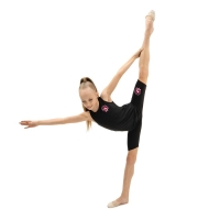 Майка-борцовка для гимнастики и танцев Grace Dance, р. 36, цвет чёрный Майка-борцовка для гимнастики и танцев Grace Dance, р. 36, цвет чёрный