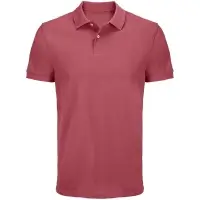 Рубашка поло унисекс Pacific, розовая (лососевая), размер S