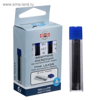 Грифели для механических карандашей 0.7 мм, Koh-I-Noor 4162 H, 12 штук, в футляре Грифели для механических карандашей 0.7 мм, Koh-I-Noor 4162 H, 12 штук, в футляре