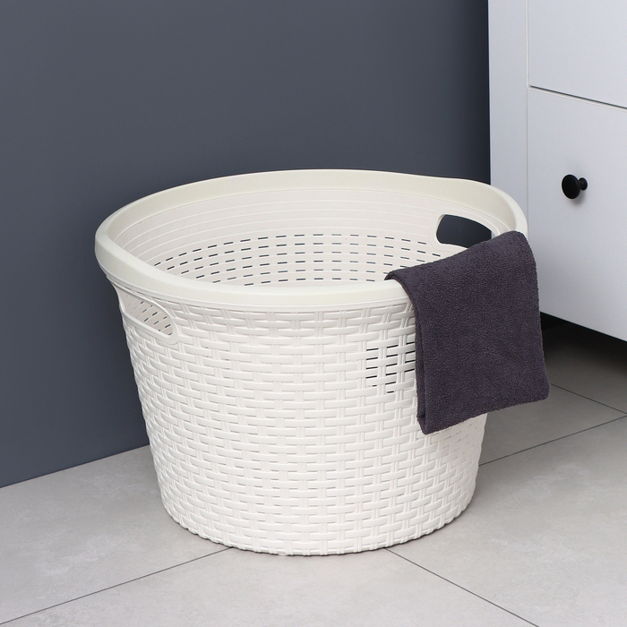 Корзина для белья «Артлайн», 32 л, 45×45×30 см, цвет микс Корзина для белья «Артлайн», 32 л, 45×45×30 см, цвет микс