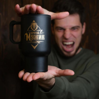 Термокружка USB &laquo;Крутой мужик&raquo;, 450 мл, сохраняет тепло 2 ч