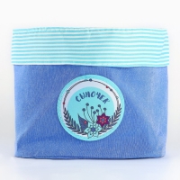 Органайзер для хранения вещей на детскую кроватку 2 отделенияи настольная корзинка &laquo;Лучший в мире малыш&raquo;