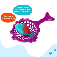 Рыбалка &laquo;Морской дракон&raquo;, 10 рыбок, 2 удочки, сачок, цвета МИКС