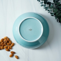 Салатник фарфоровый Magistro &laquo;Церера&raquo;, 1,1 л, 18,5&times;7,5 см, цвет голубой