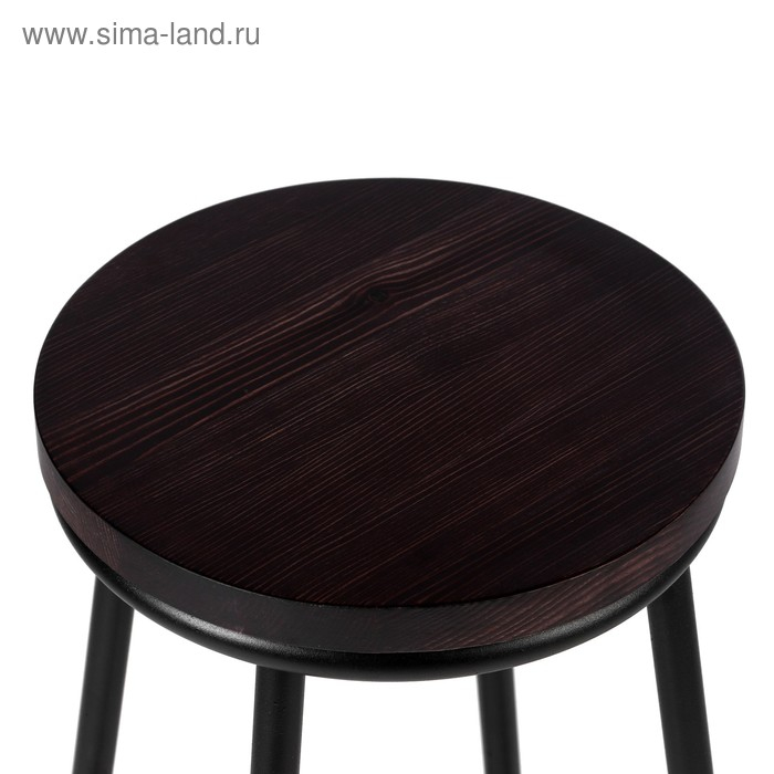 Табурет барный "Бари ЛОФТ", Палисандр/Черный