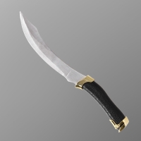 Сувенирное изделие нож турецкий вогнутый, золотая отделка Сувенирное изделие нож турецкий вогнутый, золотая отделка