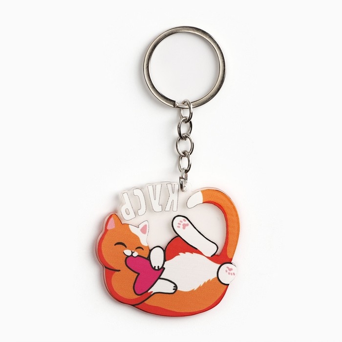 Брелок для ключей акриловый &laquo;Знают котики&raquo;, 10 х 5 см