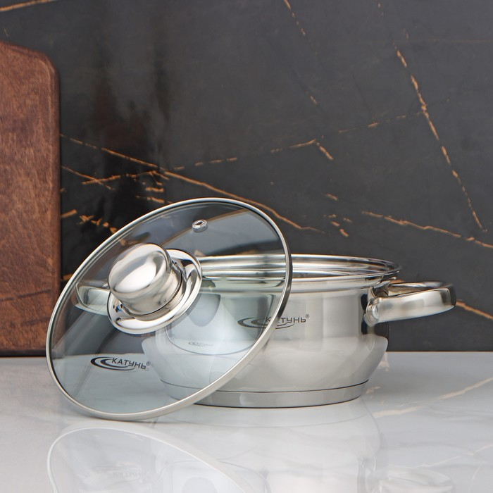 Кастрюля &laquo;Гретта&raquo;, 1.6 л, d=16 см, капсульное дно, индукция