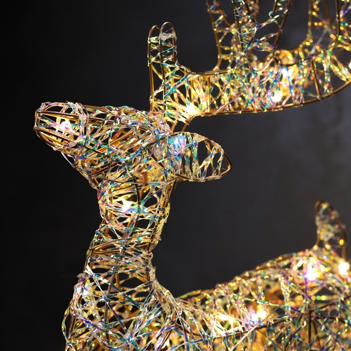 Светодиодная фигура «Оленёнок» 40х22х7 см, 20 LED, батарейки АAх2 (не в комплекте), свечение теплое белое Светодиодная фигура «Оленёнок» 40х22х7 см, 20 LED, батарейки АAх2 (не в комплекте), свечение теплое белое