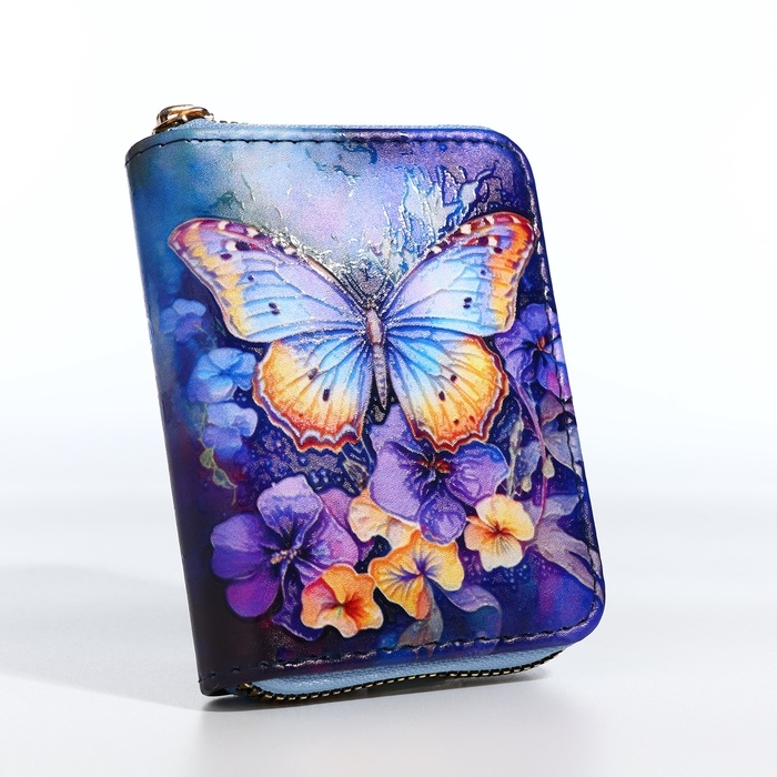 Кошелёк на молнии, цвет синий Кошелёк на молнии, цвет синий