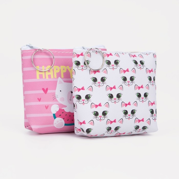 Кошелёк на молнии, цвет МИКС