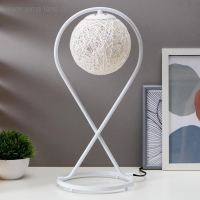 Лампа настольная 16035/1 E27 40Вт белый 19,5х19,5х44 см RISALUX Лампа настольная 16035/1 E27 40Вт белый 19,5х19,5х44 см RISALUX