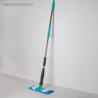 Швабра с отжимом Twist Доляна, насадка из микрофибры 32&times;9 см, телескопическая ручка 95-120, цвет синий