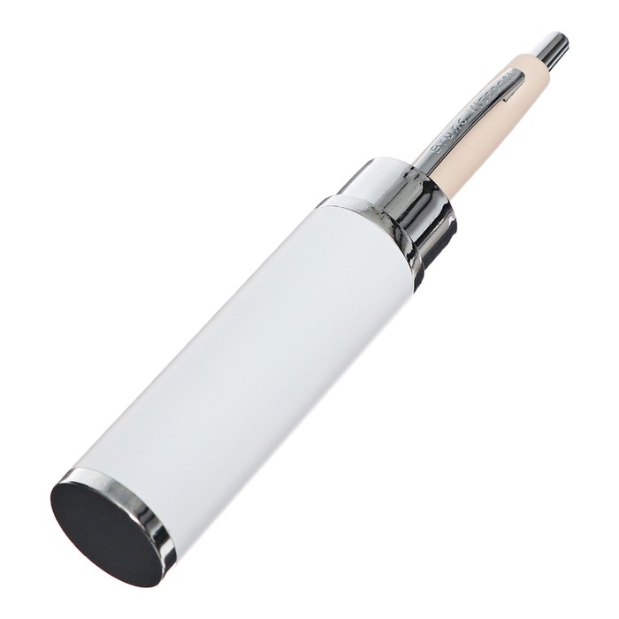 Ручка шариковая автоматическая, 1.0 мм, BrunoVisconti SAN REMO, стержень синий, пудровый металлический корпус Soft Touch, в тубусе Ручка шариковая автоматическая, 1.0 мм, BrunoVisconti SAN REMO, стержень синий, пудровый металлический корпус Soft Touch, в тубусе