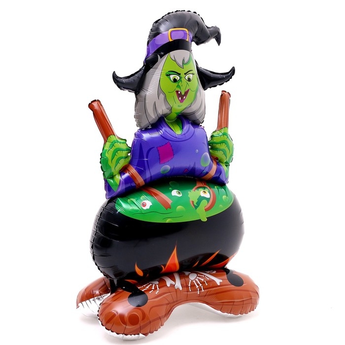 Шар фольгированный 50" &laquo;Милая ведьмочка&raquo;, на подставке, под воздух